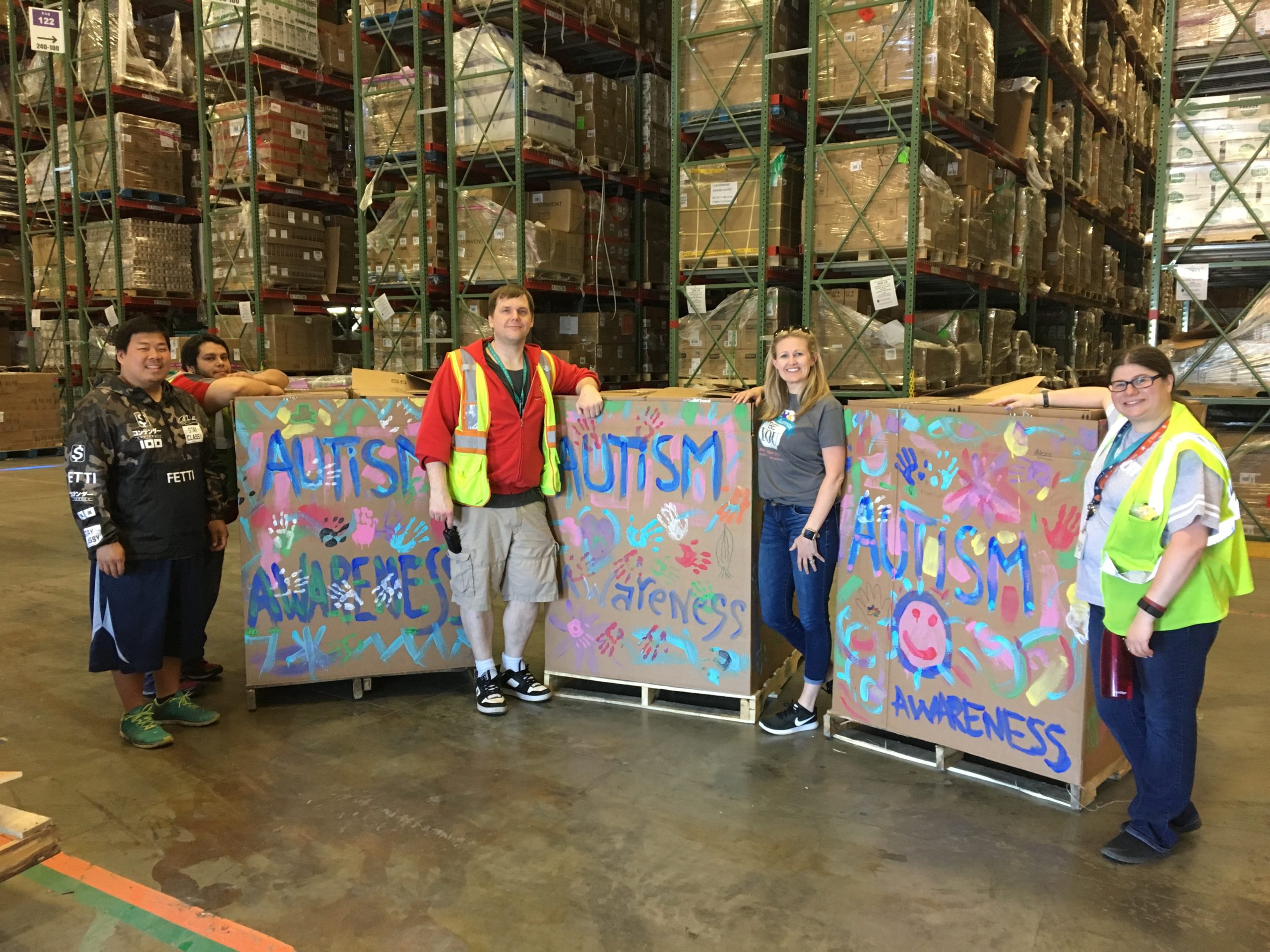 Donations at Amazon warehouse