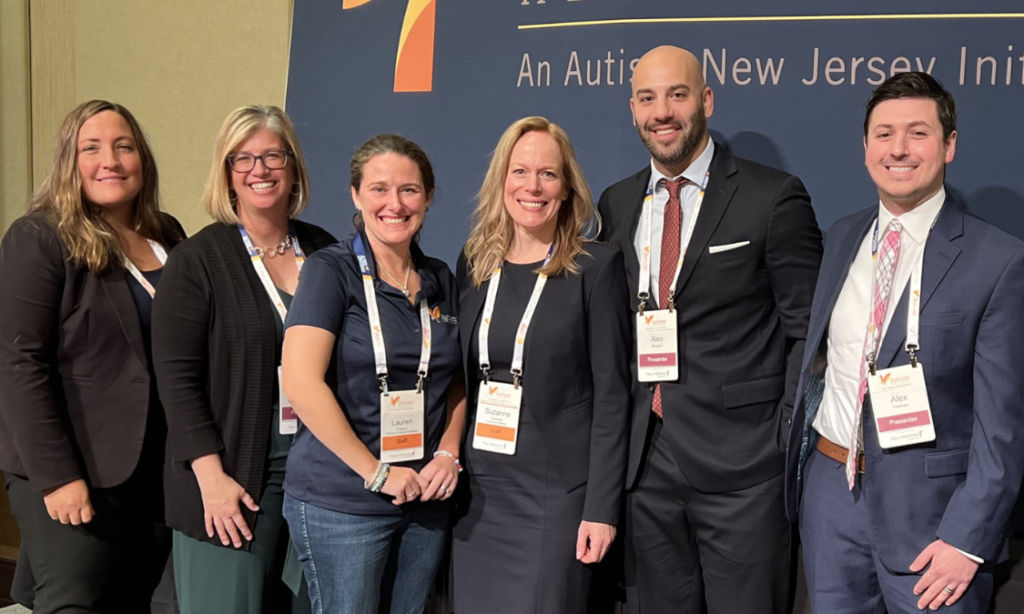 Pictured from left to right:<br /> Lindsay Shea, DrPH; Jennifer LeComte, D.O. ; Lauren Frederick, M.A., BCBA; Suzanne Buchanan, Psy.D., BCBA-Dr; Alec Bernstein, Ph.D., BCBA-D; and Alex Friedman, MPH.