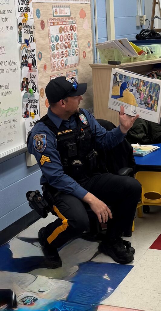 The Robbinsville Township Police Department and Robbinsville Township School District have implemented a program where officers spend time in various classrooms.